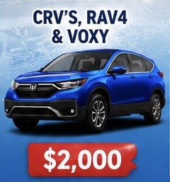 Regular CRV, RAV4 & Voxy Cleaning at Bennetts Auto Care